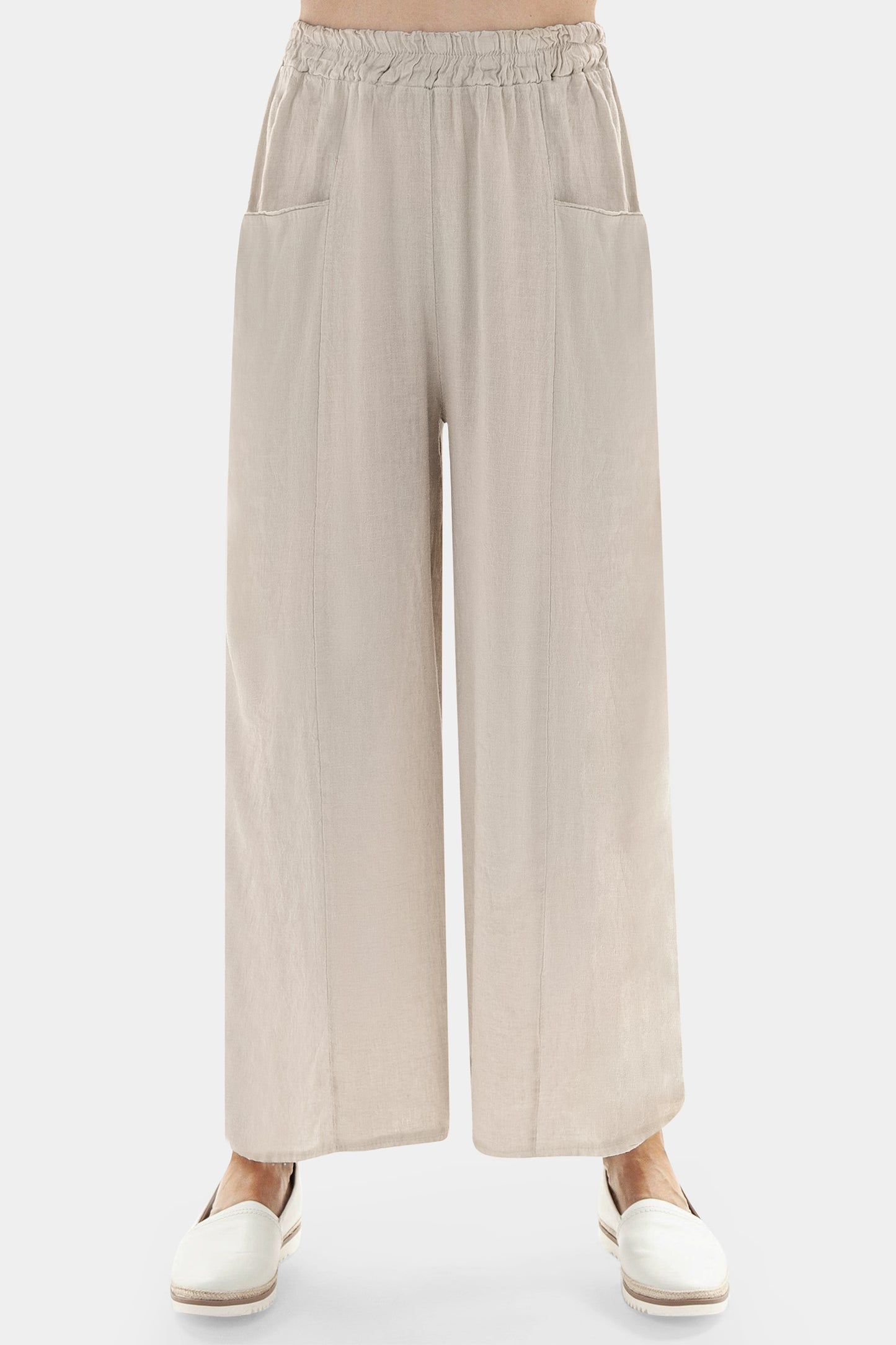 Gene Split Linen Trousers