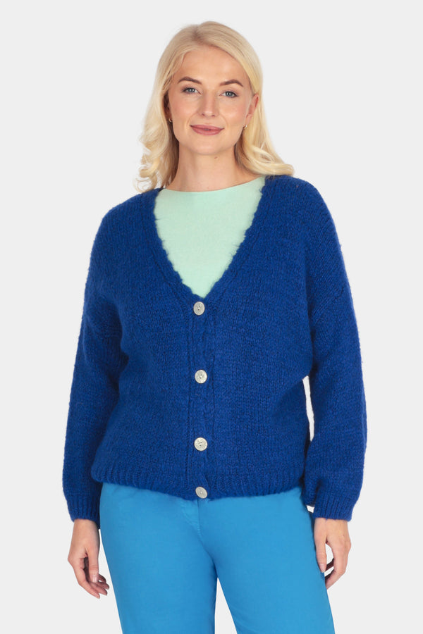 V-Neck Mohair Cardigan