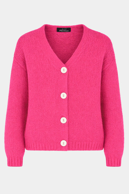 V-Neck Mohair Cardigan
