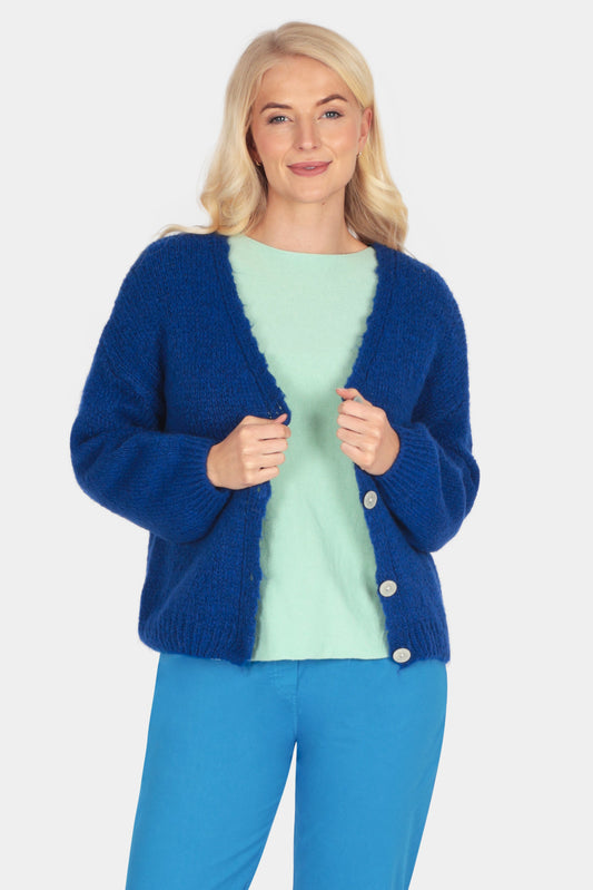 V-Neck Mohair Cardigan