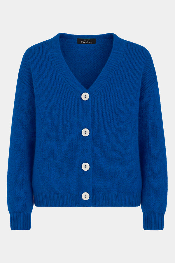 V-Neck Mohair Cardigan