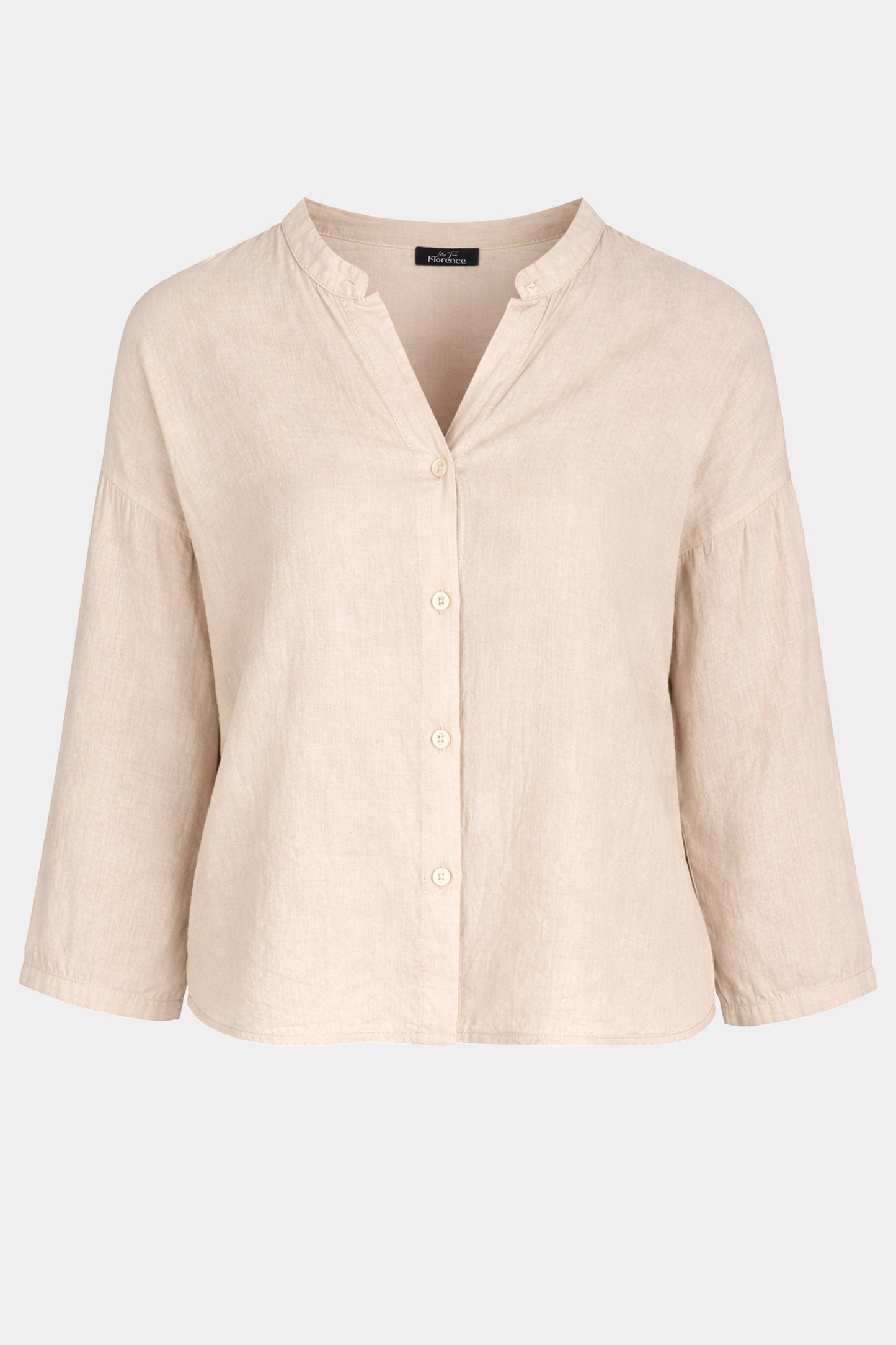 Fine Cotton Tie Front Blouse
