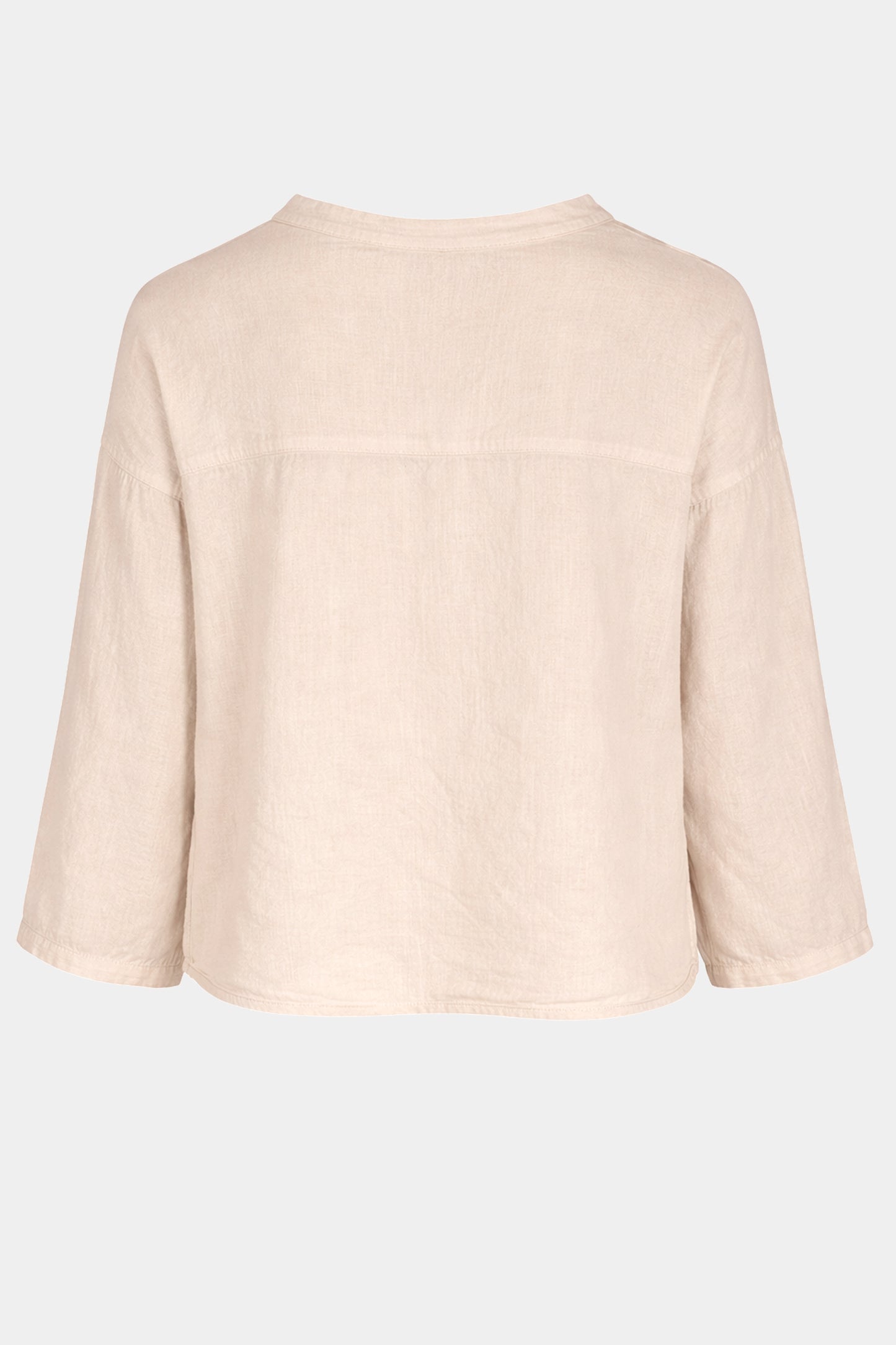 Fine Cotton Tie Front Blouse
