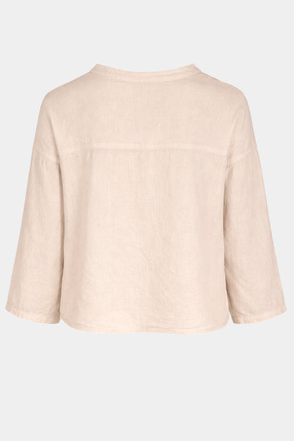 Fine Cotton Tie Front Blouse