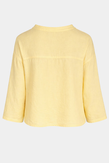 Fine Cotton Tie Front Blouse