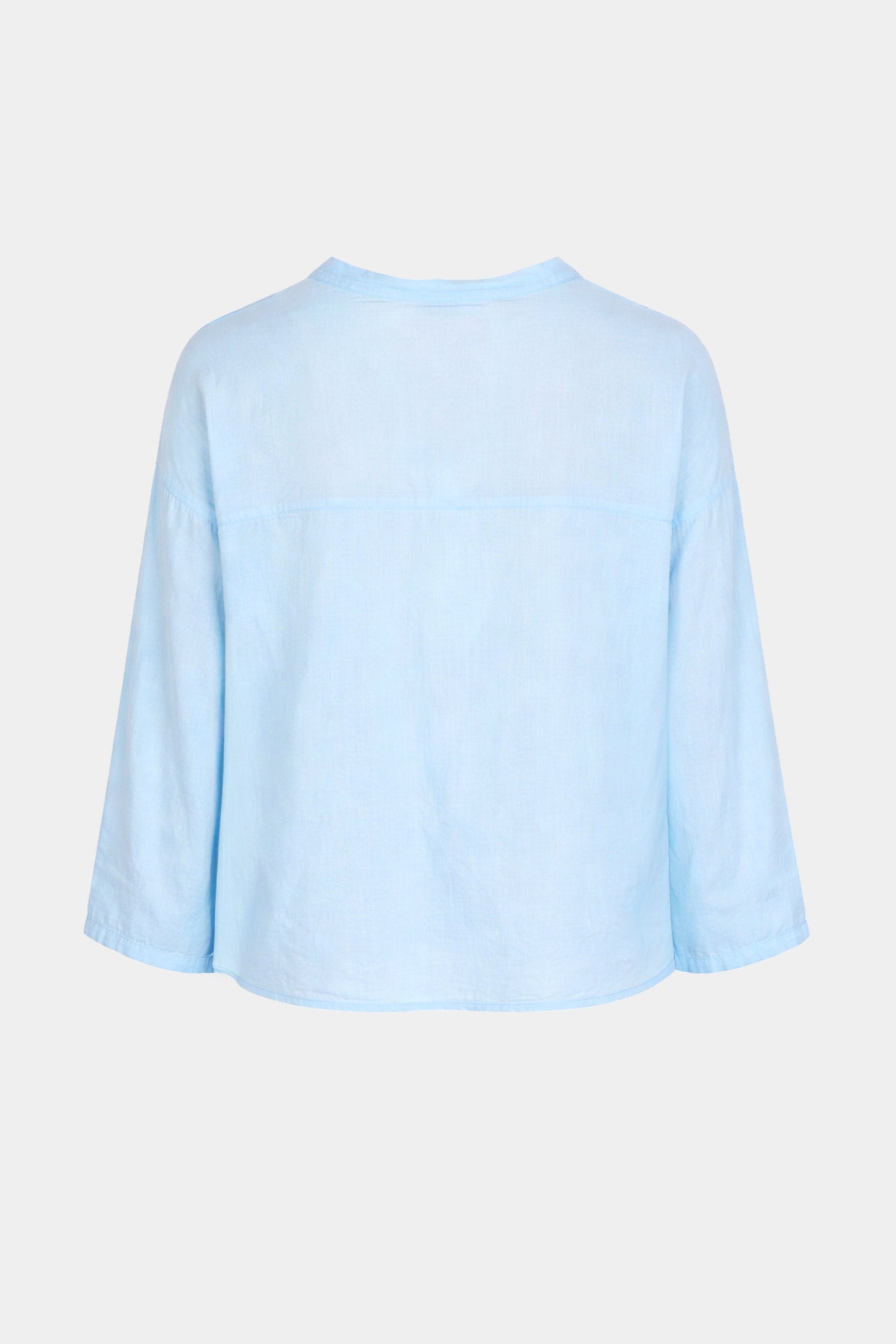 Fine Cotton Tie Front Blouse