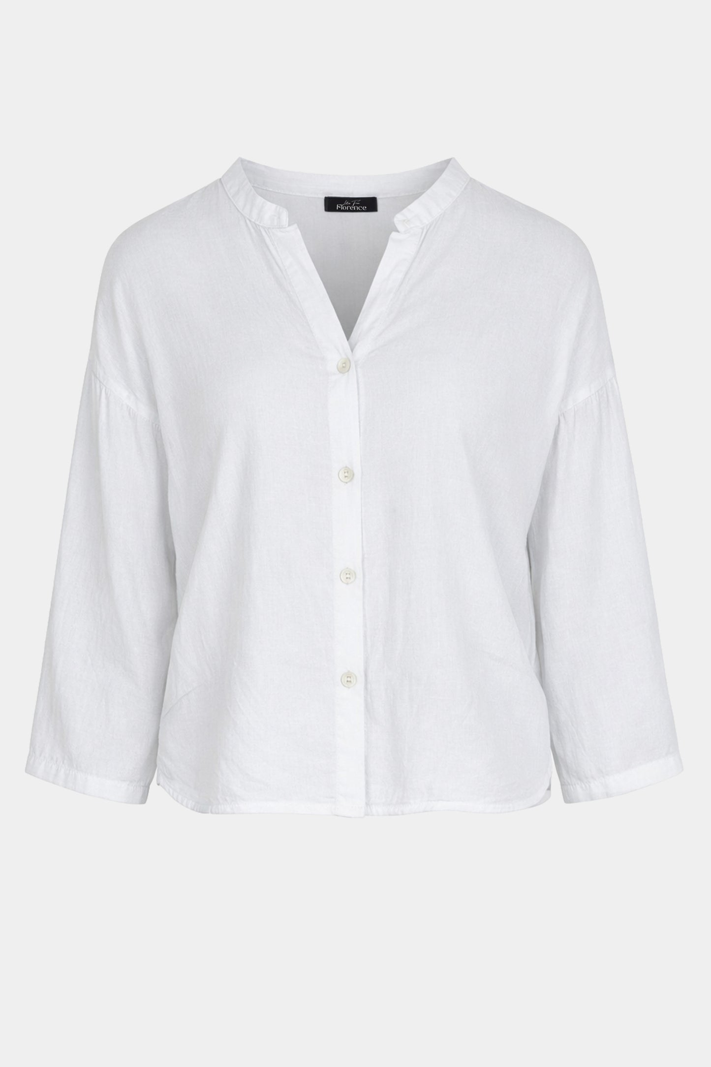 Fine Cotton Tie Front Blouse