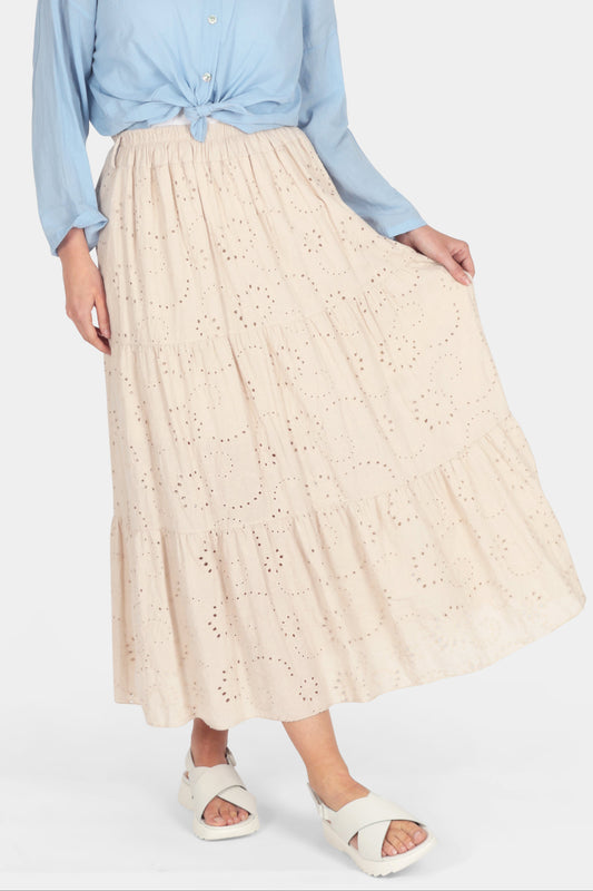 Anglaise Cotton Skirt