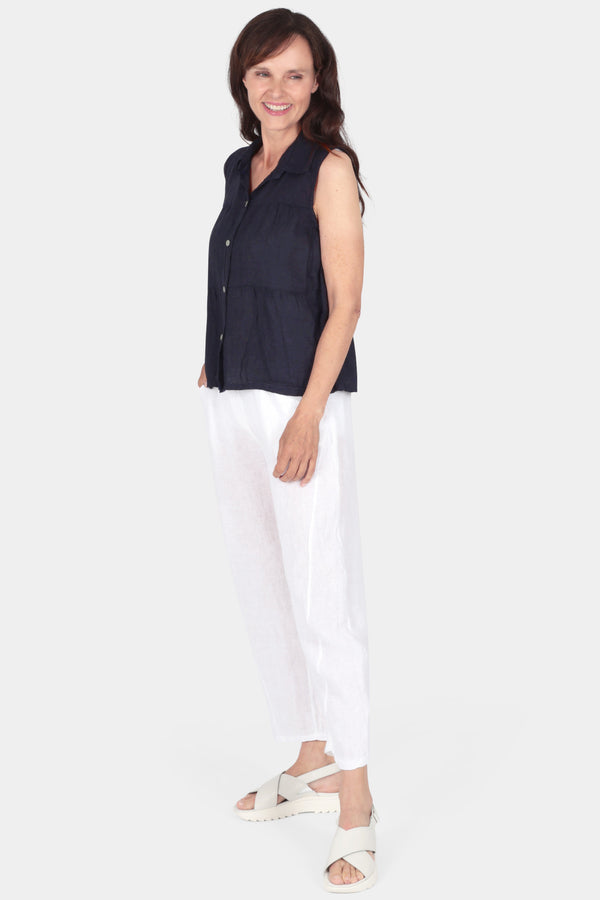 Soft Taper Linen Trousers