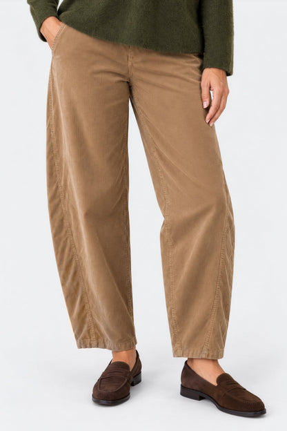 Half Barrel Cotton Cord Trousers