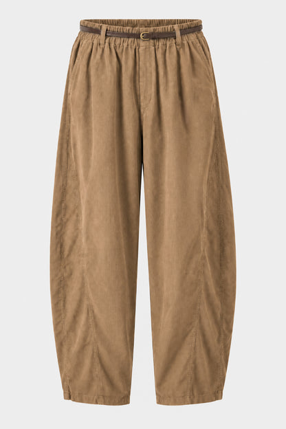 Half Barrel Cotton Cord Trousers