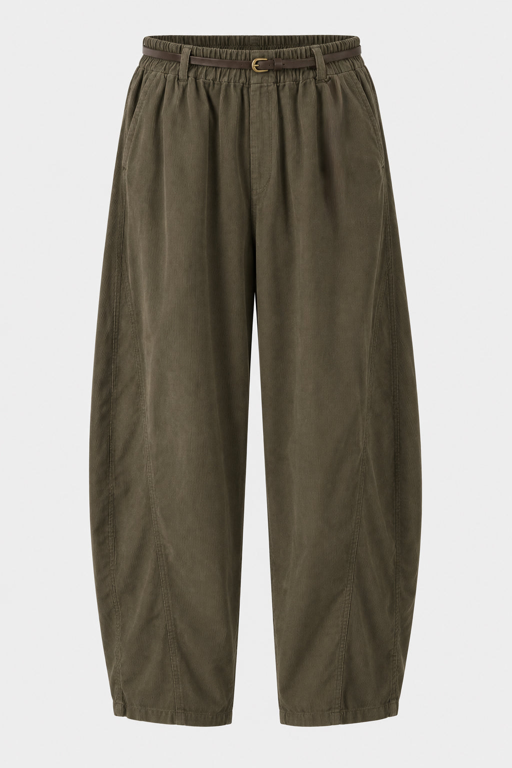 Half Barrel Cotton Cord Trousers