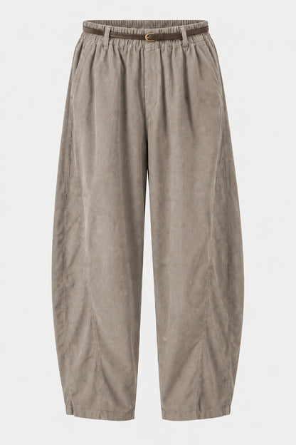 Half Barrel Cotton Cord Trousers