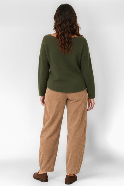 Half Barrel Cotton Cord Trousers