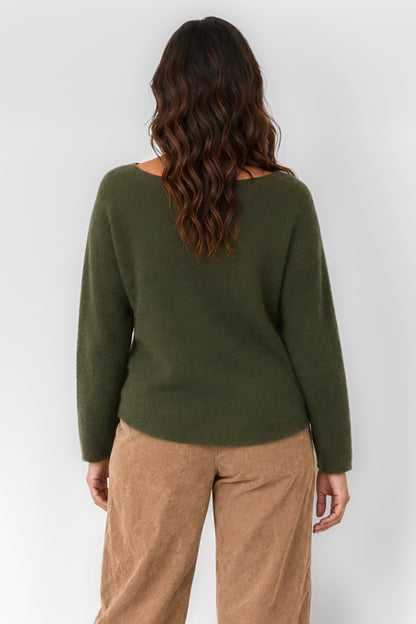 Cloud Two Slash Neck Jumper