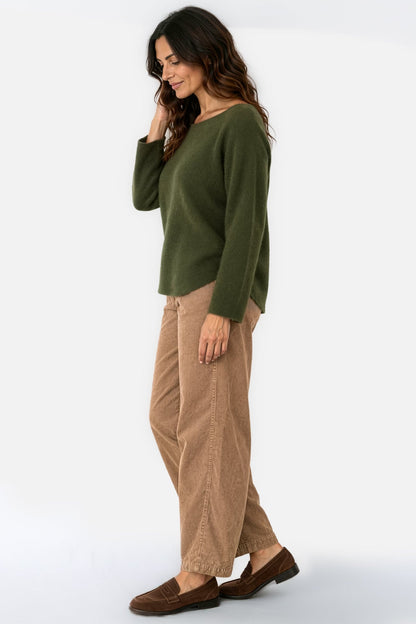 Half Barrel Cotton Cord Trousers