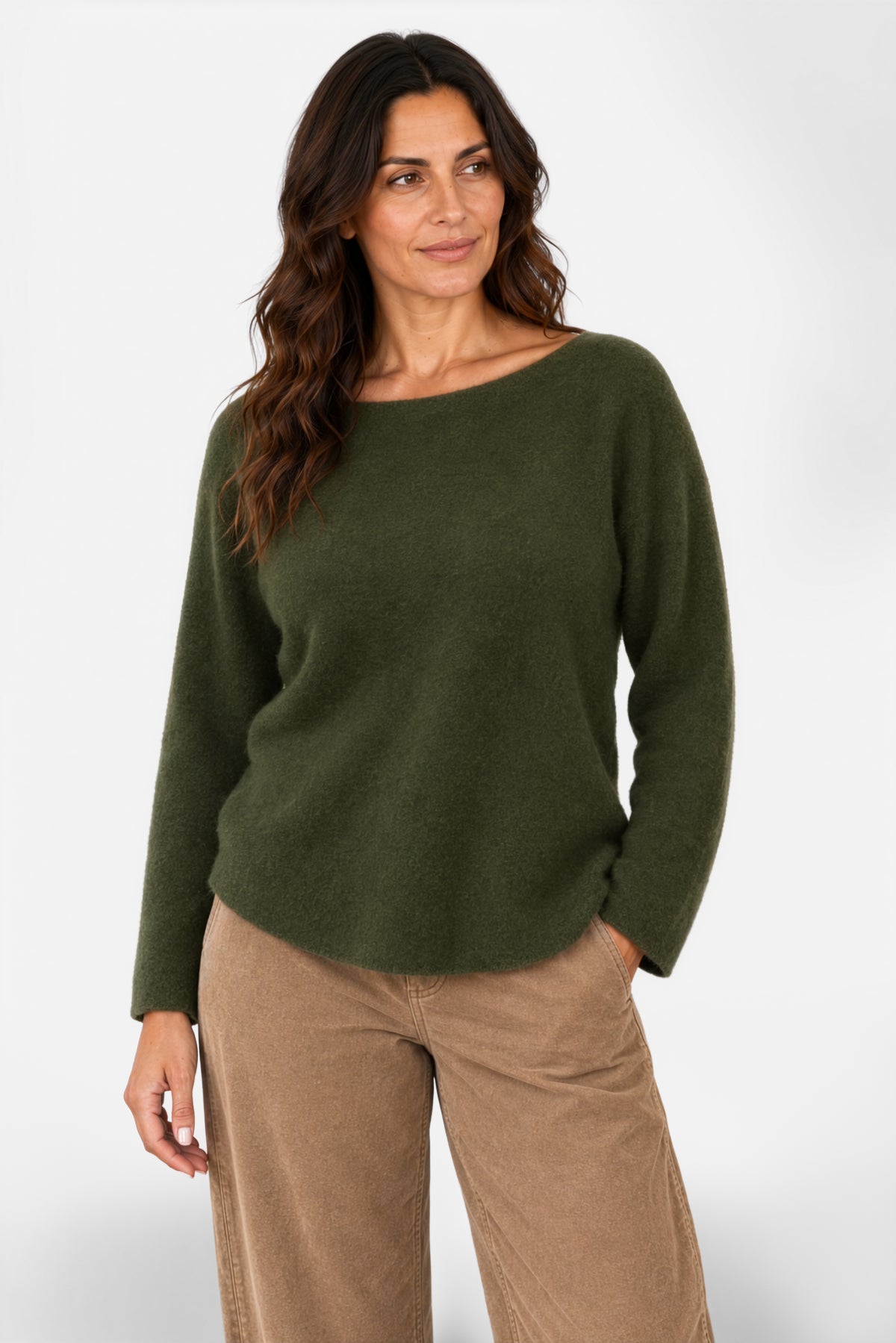 Cloud Two Slash Neck Jumper