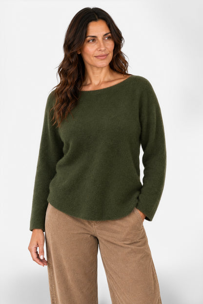 Cloud Two Slash Neck Jumper