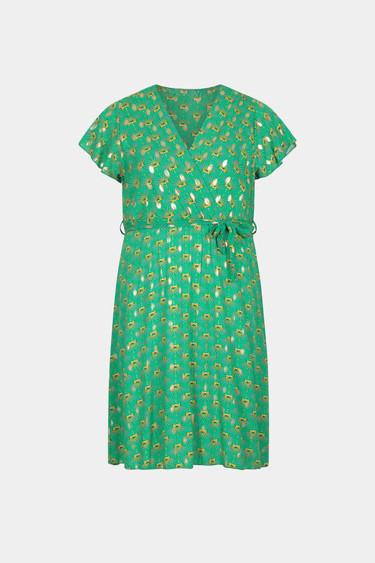 Printed Cap Sleeve Dress