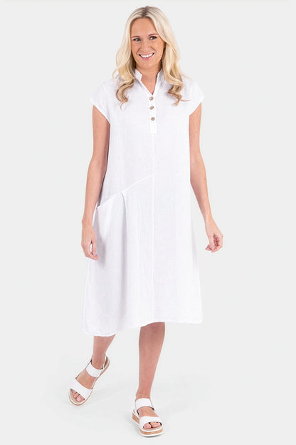 Henley Linen Dress