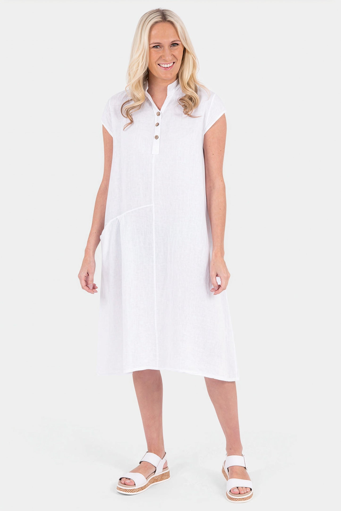 Henley Linen Dress