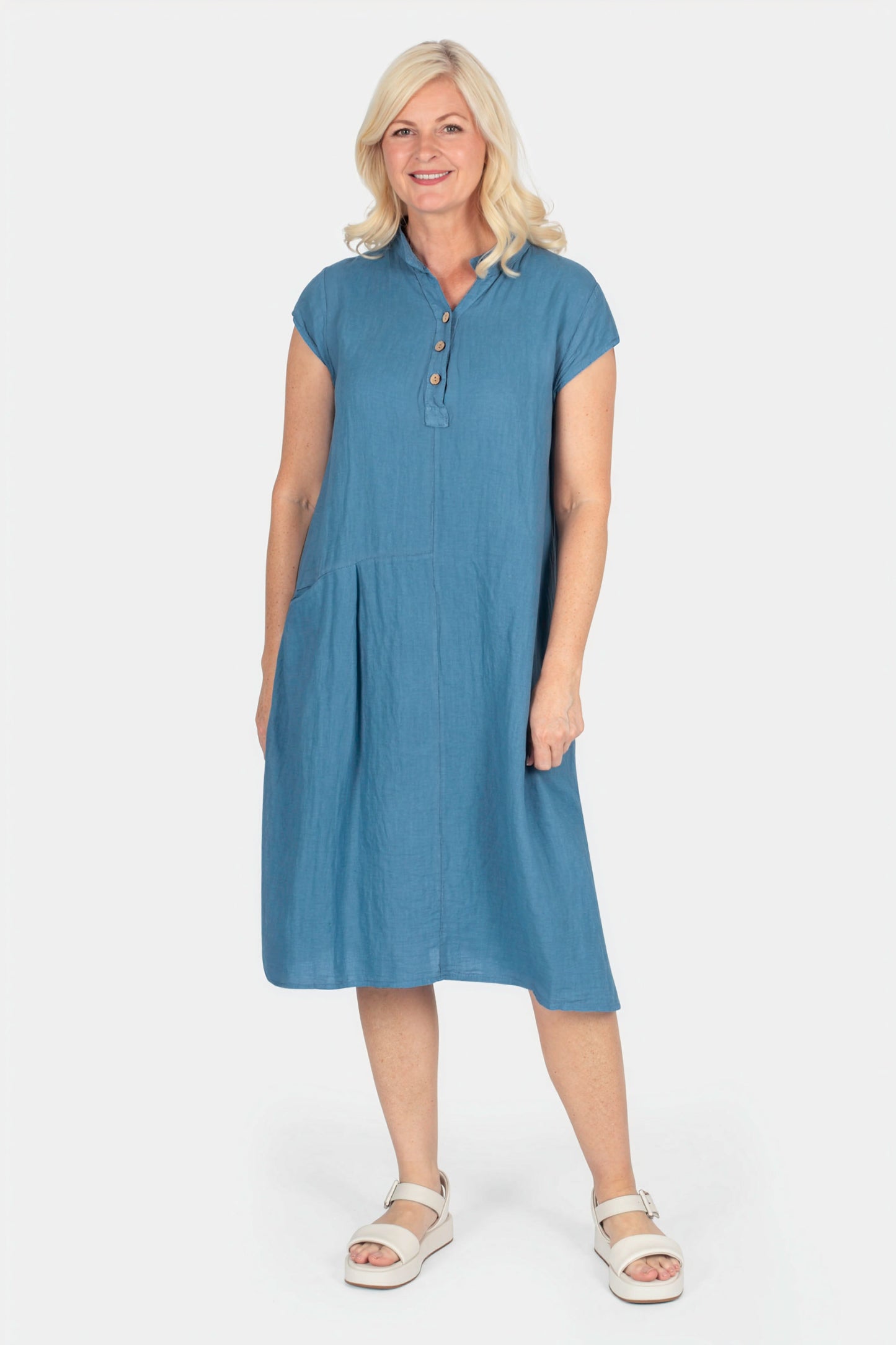 Henley Linen Dress
