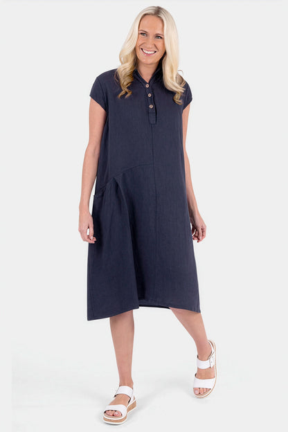 Henley Linen Dress