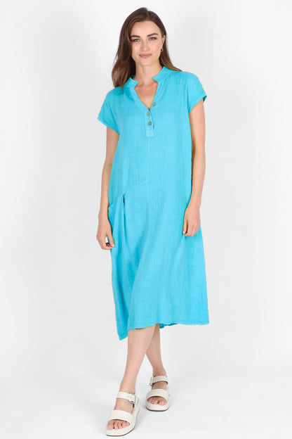 Henley Linen Dress