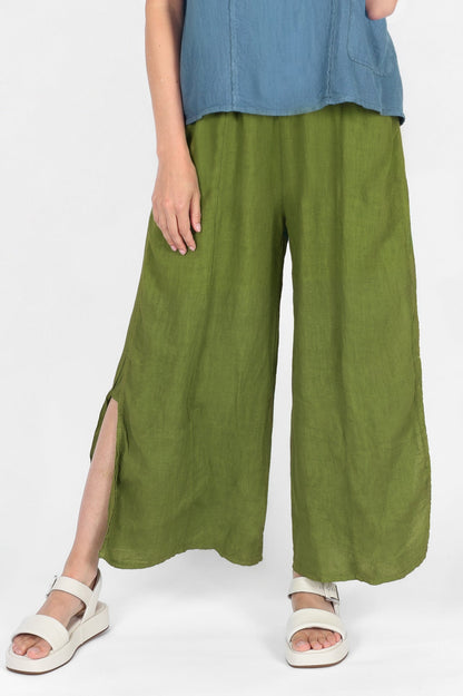Gene Split Linen Trousers