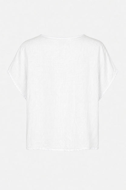 Artisan Seam Linen Top