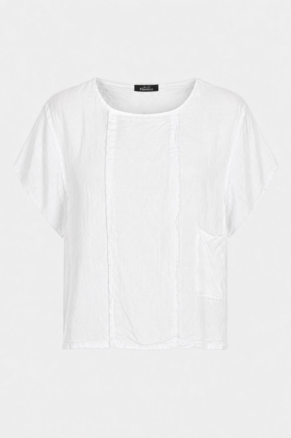 Artisan Seam Linen Top