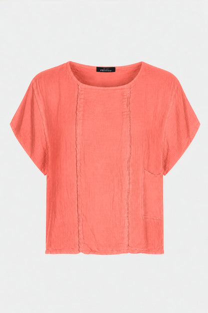 Artisan Seam Linen Top