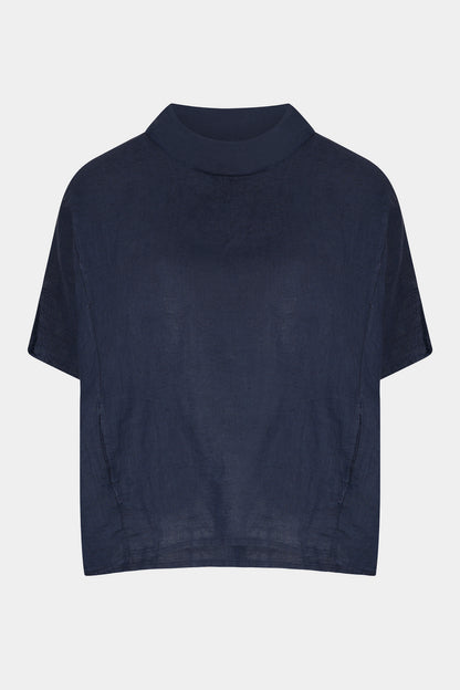 Marina Cowl Neck Linen Top