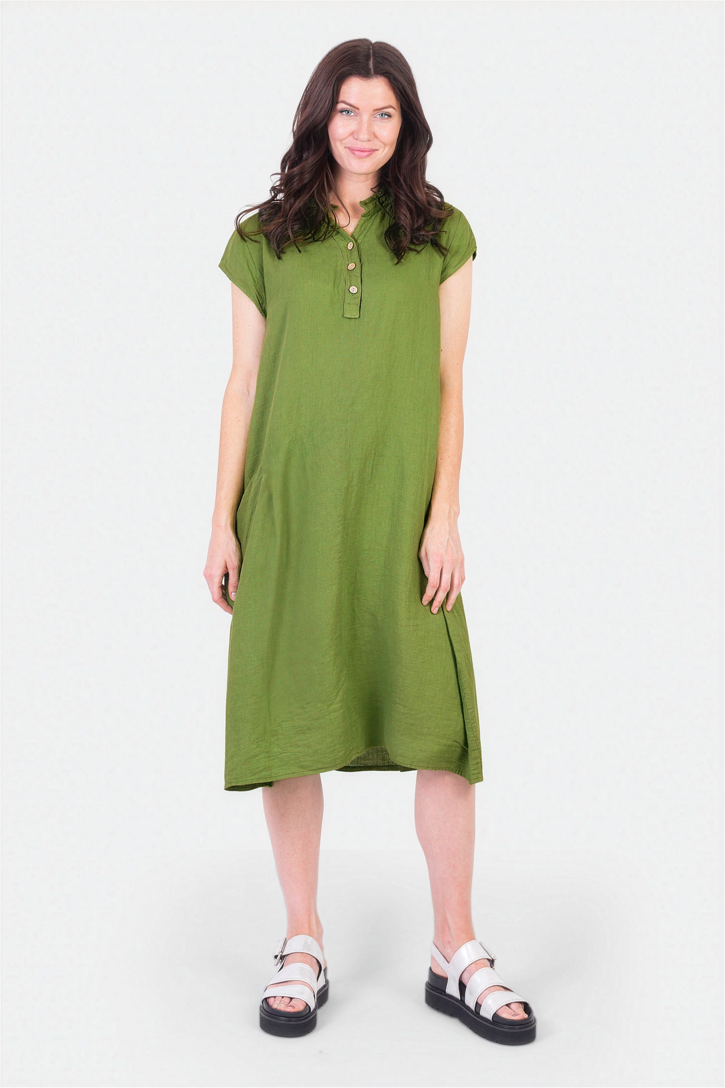 Henley Linen Dress