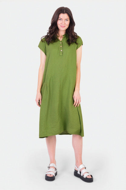 Henley Linen Dress
