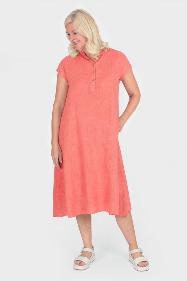 Henley Linen Dress