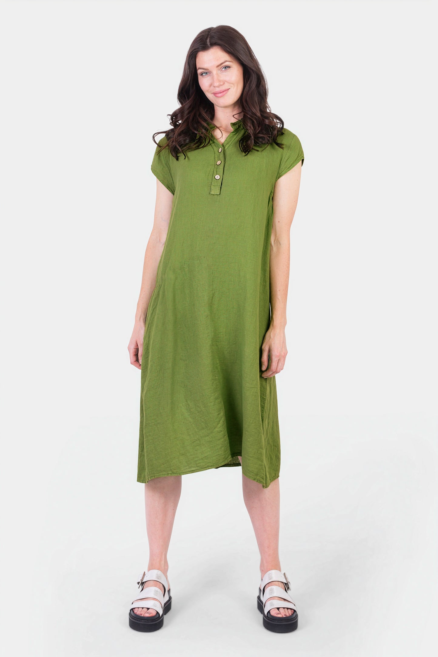 Henley Linen Dress