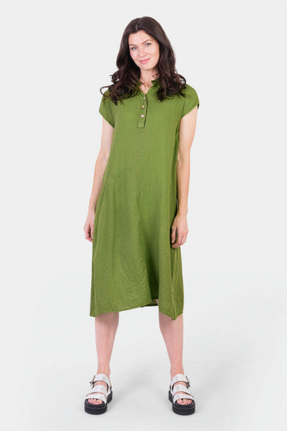 Henley Linen Dress