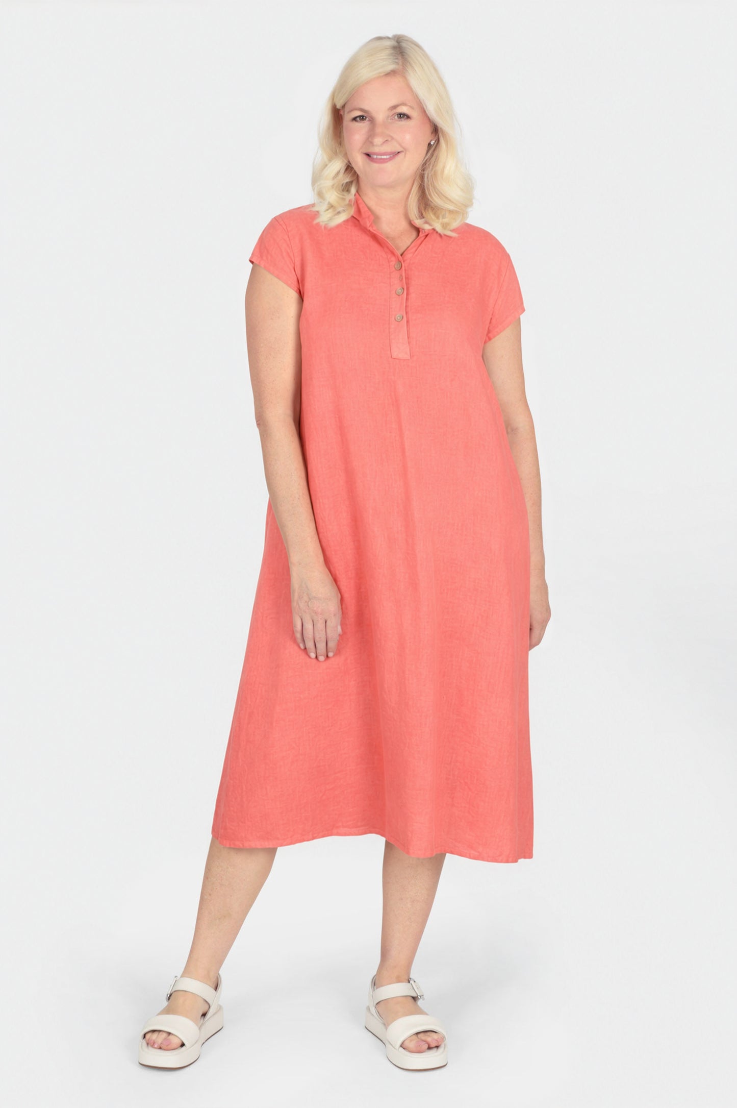 Henley Linen Dress