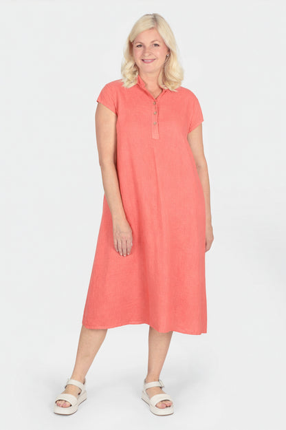 Henley Linen Dress