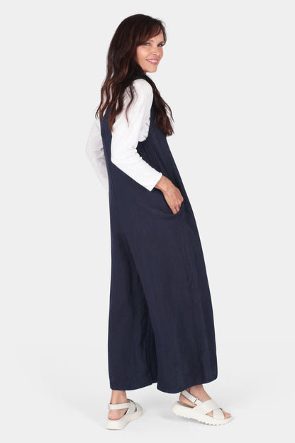 V Neck Linen Jumpsuit