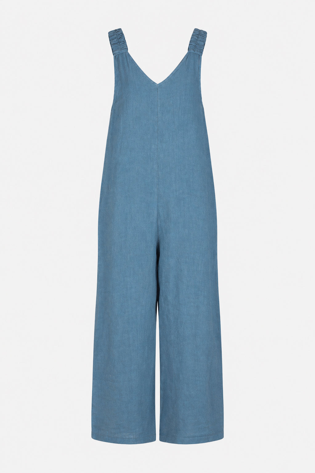 V Neck Linen Jumpsuit