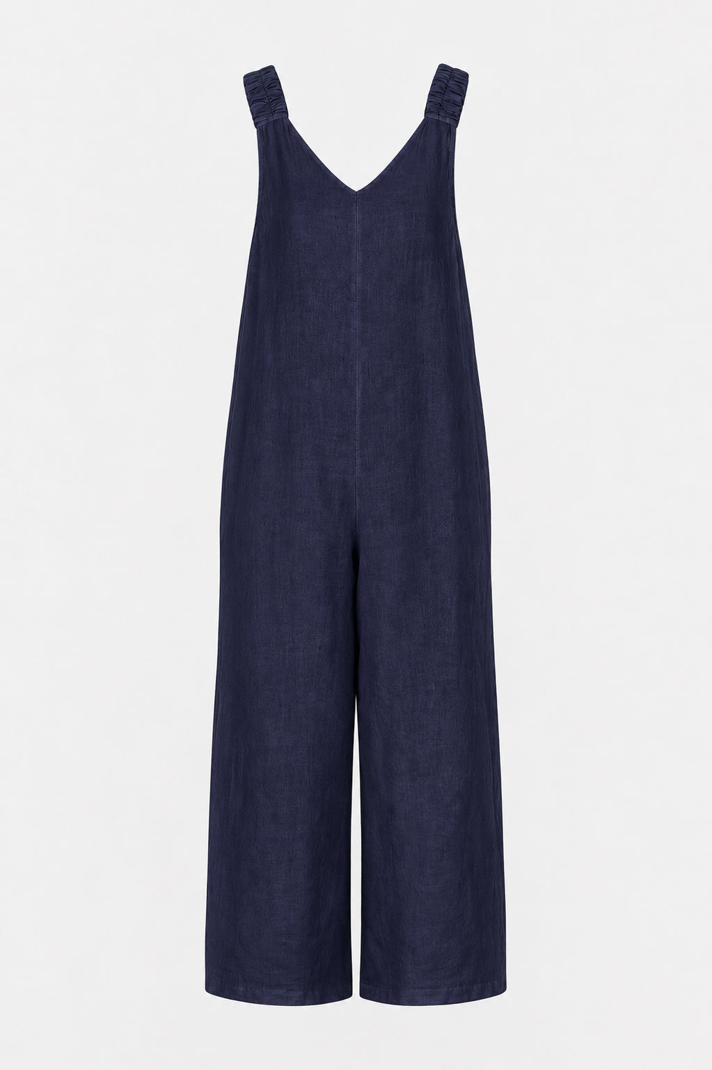 V Neck Linen Jumpsuit