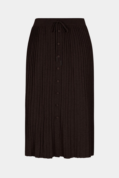 Italian Button Front Knitted Skirt