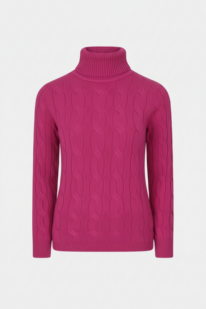 Roll Neck Bold Cable Jumper
