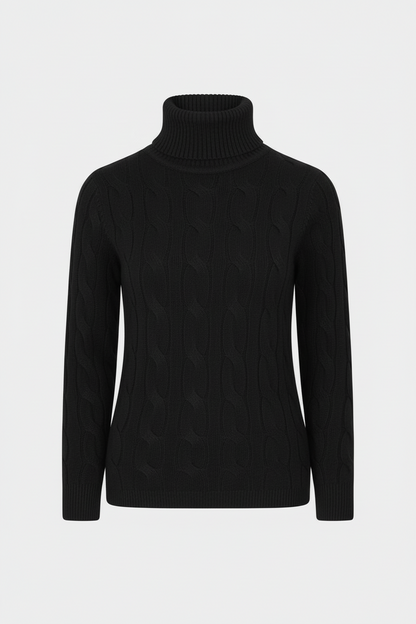 Roll Neck Bold Cable Jumper