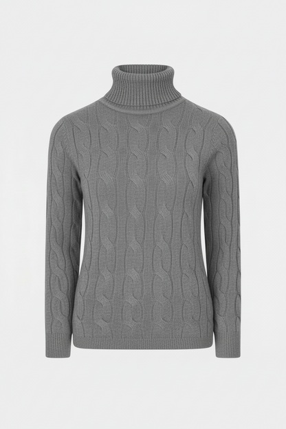Roll Neck Bold Cable Jumper