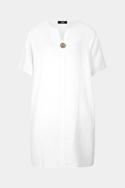 Gia Notch Neck Tunic Dress
