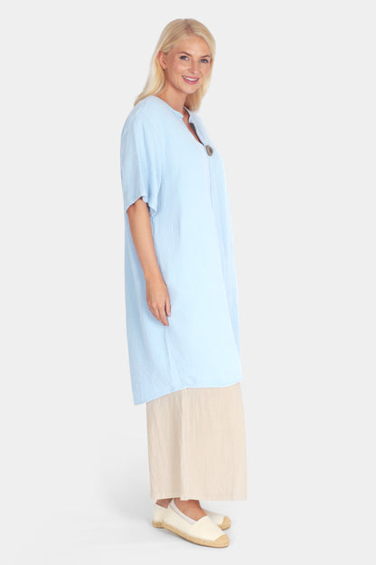 Gia Notch Neck Tunic Dress