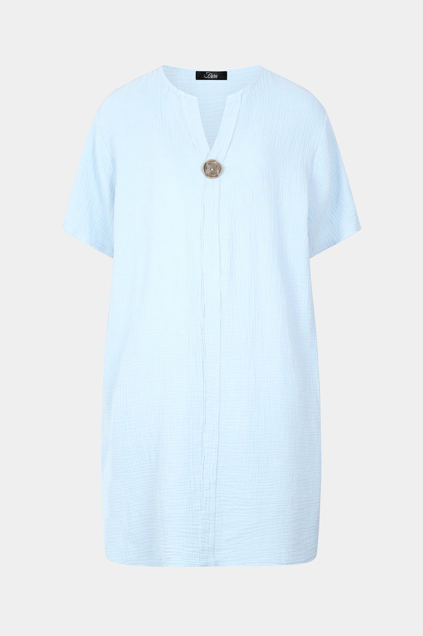 Gia Notch Neck Tunic Dress